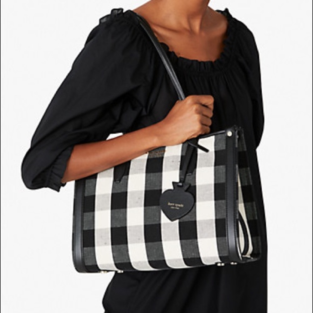 Kate Spade: market gingham medium tote